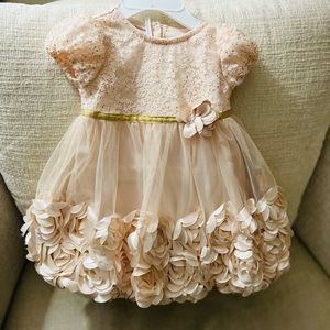 Baby girl dress,Age :6-9months, color coconut pink